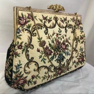 Vintage Tapestry Carpet Bag